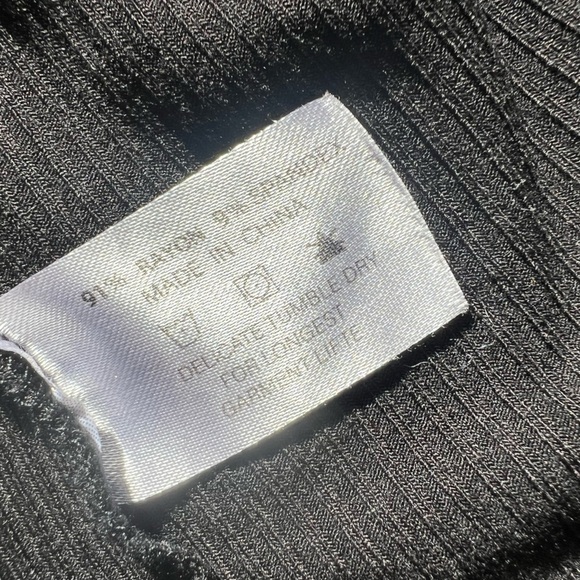 Skivys Femme Black Ribbed Tank Top w Built In Sports Bra Support. Size S - Picture 9 of 12